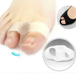 1 пара массаж ног сепаратор большого пальца силикагель для Bunion Hallux Valgus Pro разделитель для пальцев Уход за ногами протекторы педикюр