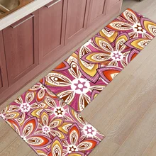 2 шт. кухонные подстилки И КОВРИКИ НАБОР современный Ретро Этническая Мандала домашний декор Нескользящая зона бегун входной коврик