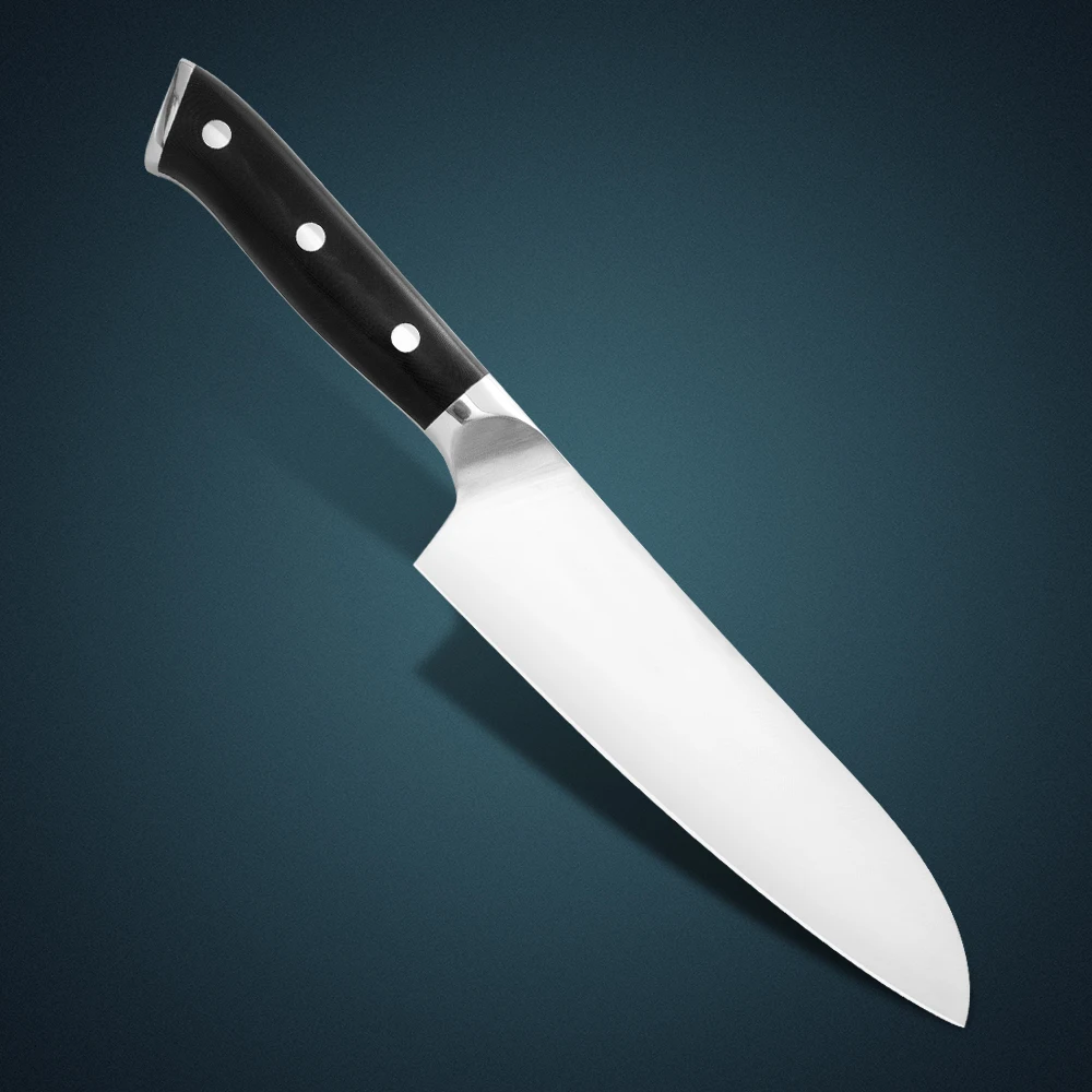 Huiwill высокое качество 2 шт. японский AUS 8 из углеродистой стали Santoku кухонный набор