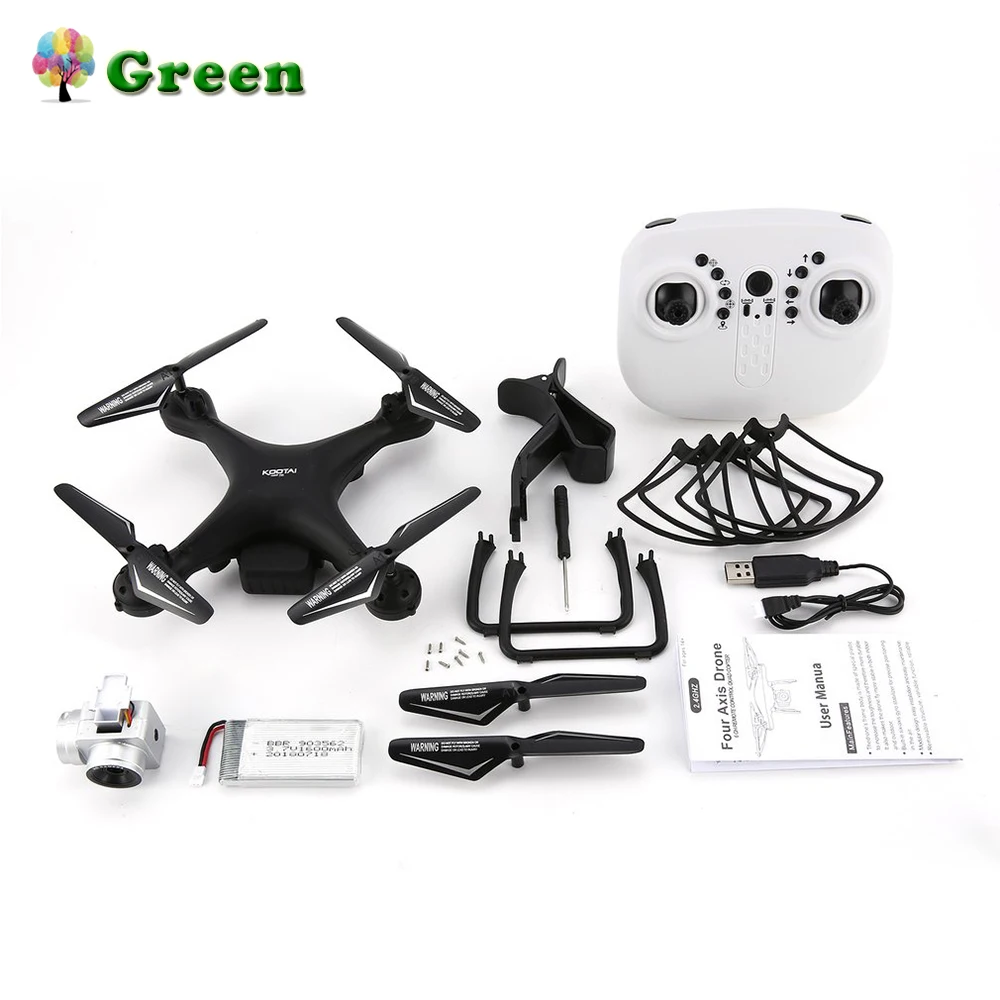 

KOOTAI X180 2.4G FPV RC Quadcopter Drone UAV with 0.3MP or 720P HD Camera Altitude Hold Headless Mode 3D-Flip 18mins Flight