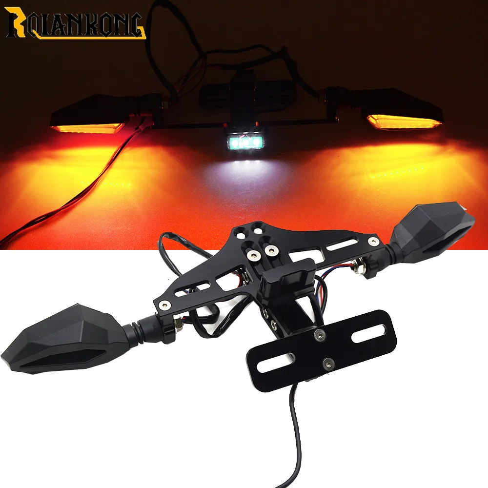 

Universal CNC Motorcycle Adjustable Angle Aluminum License Number Plate Frame Holder Bracket For BMW R1200R/S/ST R1200GS/RT