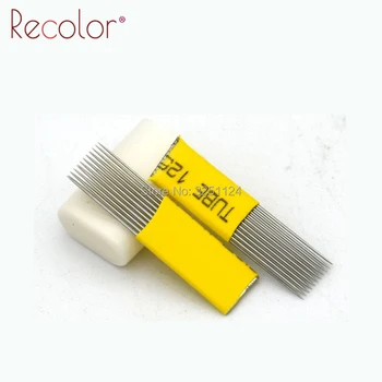 

100pcs Double Row 15M1 Microblading Shading Blades Tattoo Needles Fog Eyebrow Permanent Makeup Manual Tool 15 Flat Needles
