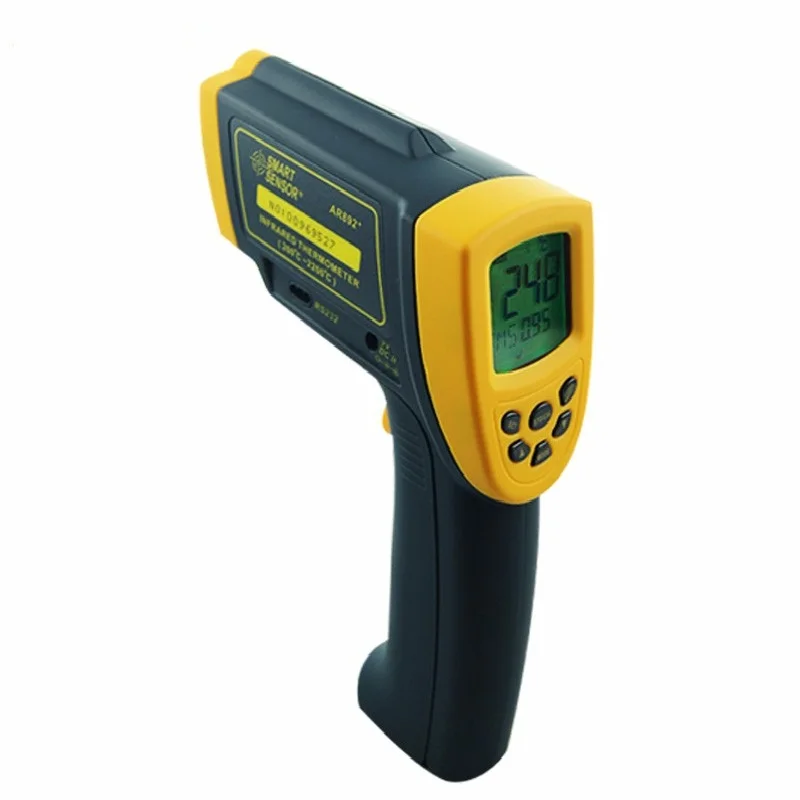 SMART SENSOR AR892+ Infrared Thermometer Professional Industrial Digital Non Contact Pyrometer Gauge 200~2200C (392F~3992F) SMART SENSOR AR892+ Infrared Thermometer Professional Industrial Digital Non Contact Pyrometer Gauge 200~2200C (392F~3992F)