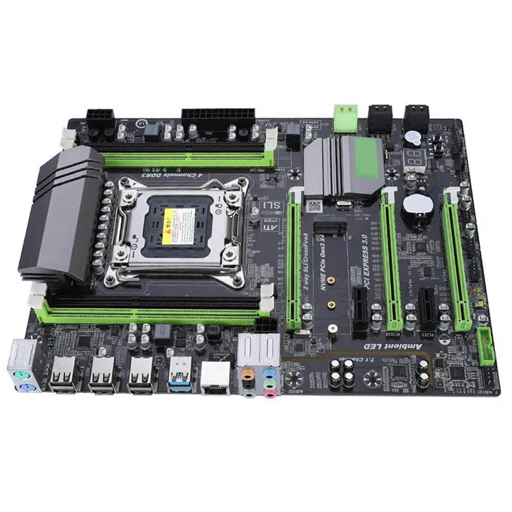 

X79T Computer Mainborad Double USB 3.0 RTL8111F Gigabit Networks Card Socket LGA 2011 QJY99