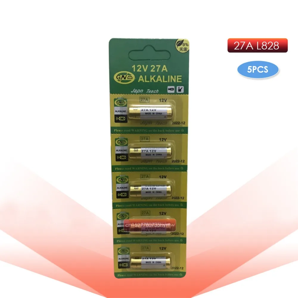 

5pcs 27A 12V dry alkaline battery 27AE 27MN A27 for doorbell,car alarm,walkman,car remote control etc