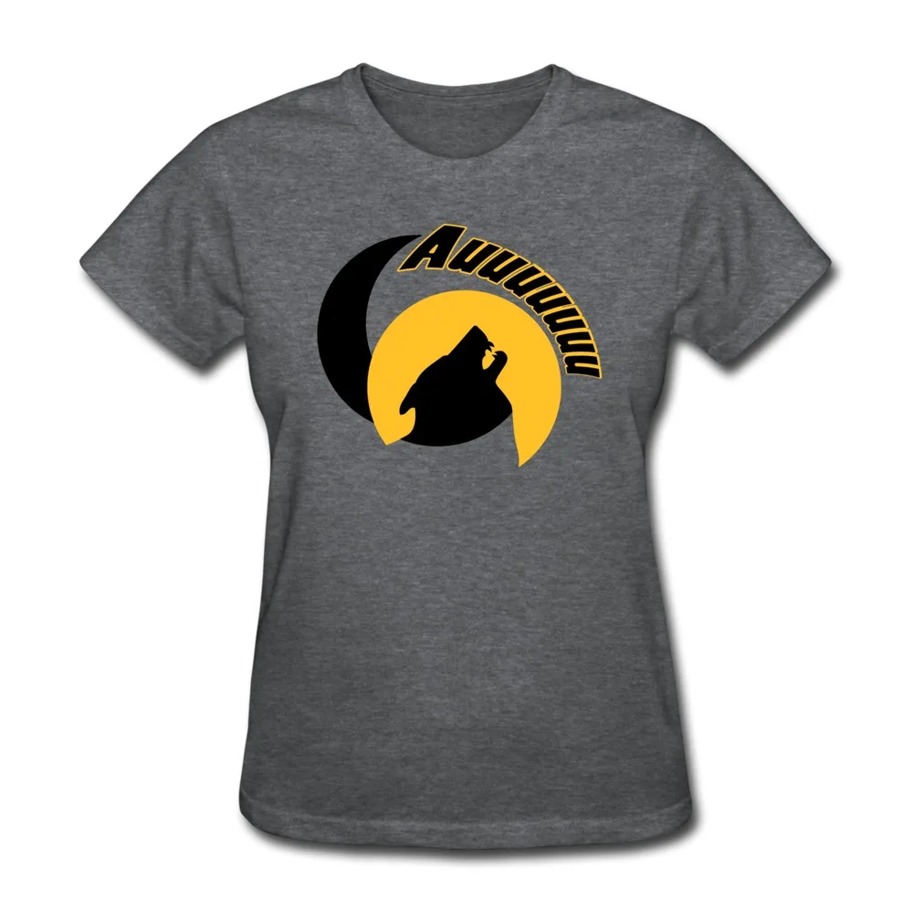 Women T Shirt Short Sleeve wolf song moon Print Shirts Top Rated | Женская одежда