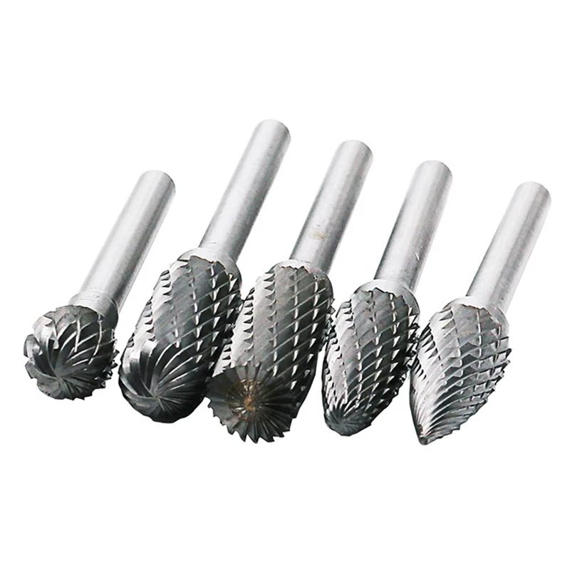 6x10 6x12mm Carbide Tungsten Steel Grinding Rotary Boring Cutter 5Pcs/Set Woodworking Wood Carving Knife For Woodwork Tools 6x10 6x12mm Carbide Tungsten Steel Grinding Rotary Boring Cutter 5Pcs/Set Woodworking Wood Carving Knife For Woodwork Tools