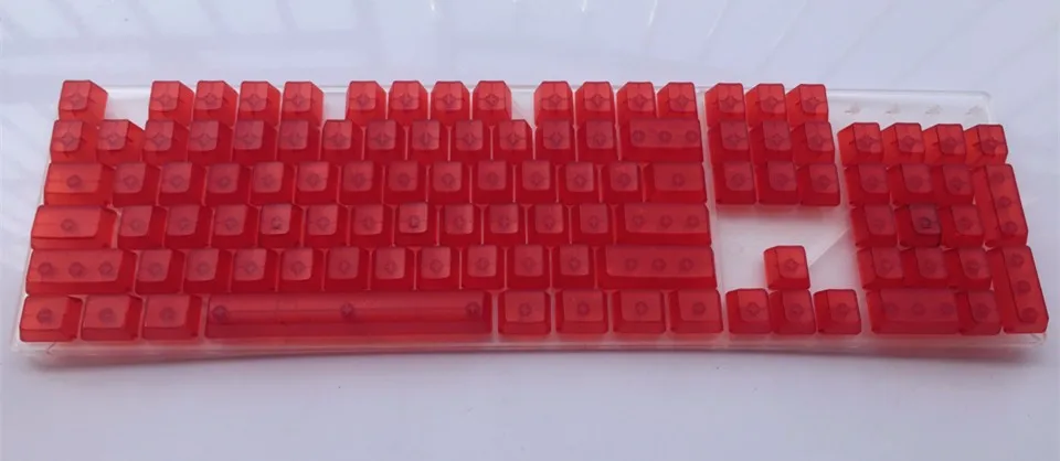 104 ключей просвечивающие колпачки прозрачные ABS пустые колпачки для OEM Cherry MX переключатели Механическая игровая клавиатура