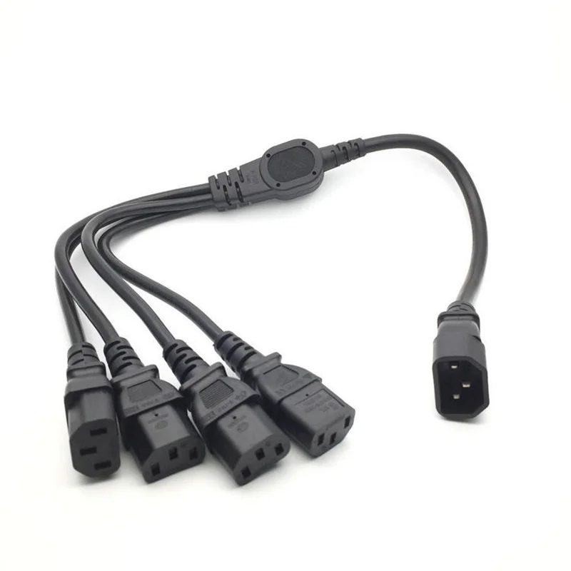 1 шт. высококачественный штекер IEC 320 C14 к разъему 4XC13 Y-образный сплиттер шнур