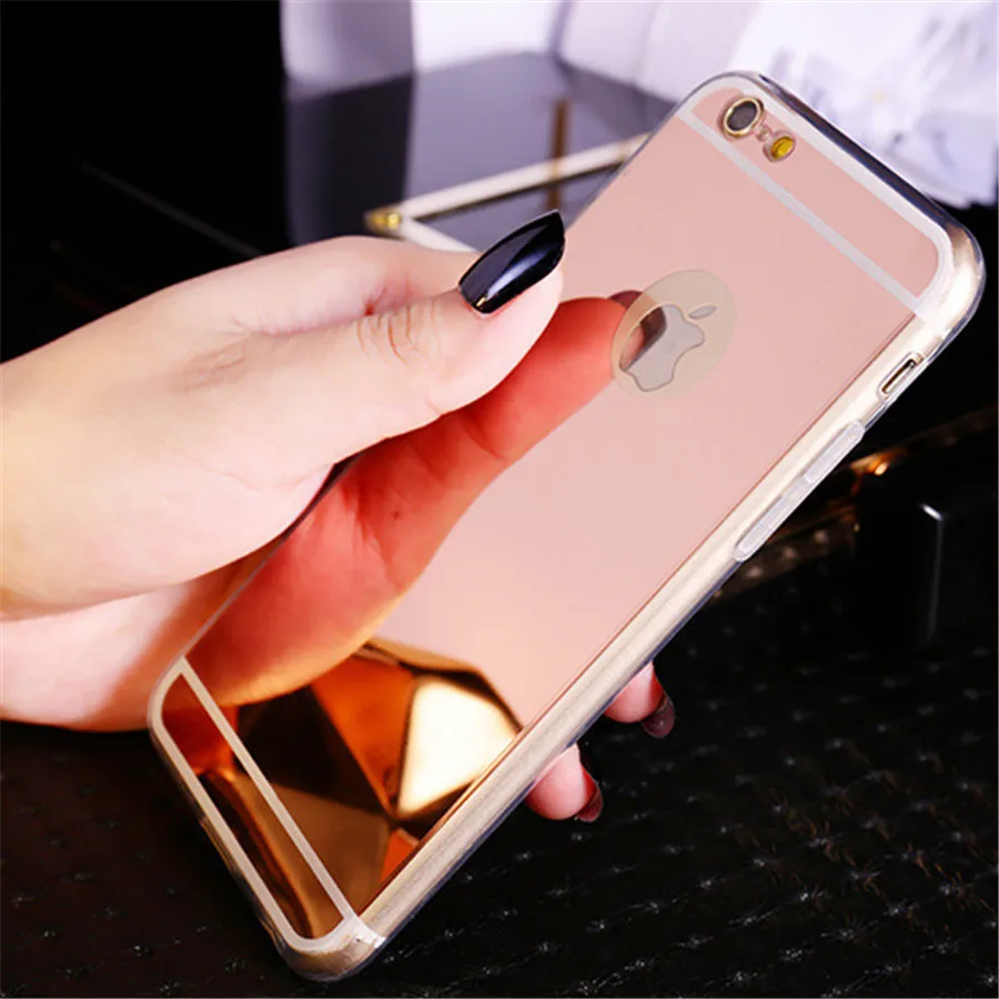 Лидер продаж! Зеркальный чехол для задней панели телефона с покрытием iPhone 5S 5 SE / 6