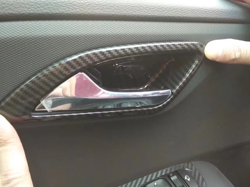 Для Hyundai ix35 2018 4 шт. интерьер автомобиля внутри дверная ручка чаша рамка