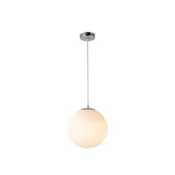 Креативная простая одноголовая сферическая стеклянная Подвесная лампа со светодиодной лампой, украшение для дома и отеля