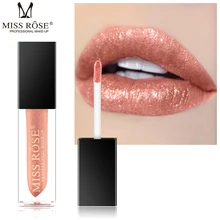 lipstick set miss rose Makeup  7 color pearl lip gloss is not easy to stick cup  waterproof dazzling lip glaze make-up