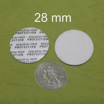 

100 Pcs Pressure Sensitive Seal Liner 28 mm Diameter Inserts Self-adhesive