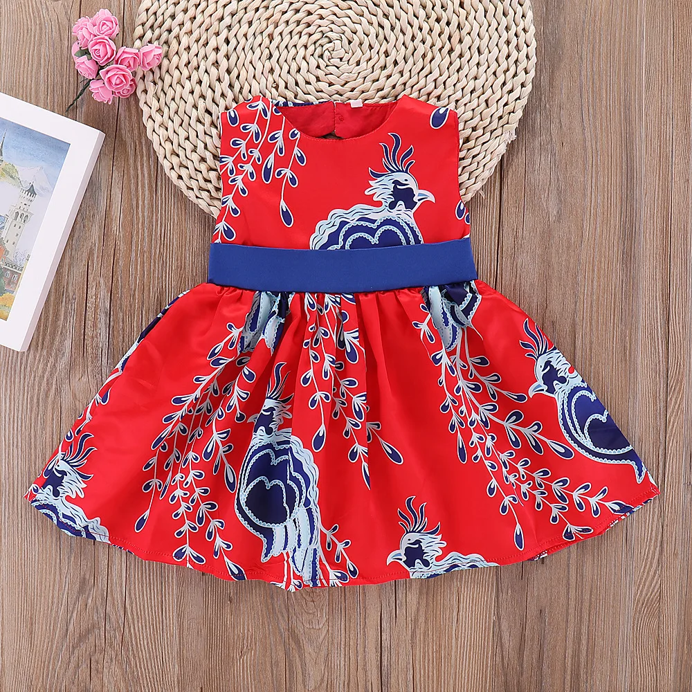 Baby Girl princess Dress Summer Beach Style Flower Embroidery Party bow knot Dresses For Girls Vintage Toddler Tutu Clothes | Детская