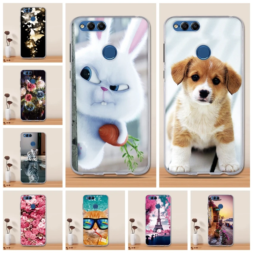 

Protective Case for Huawei Honor 7X Case TPU Silicon Cover for Huawei Honor 7X Cover Phone Coque for Huawei Honor 7X Capa Bumper