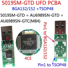 IDE 5019SM GTD УрФО PCBA, колодки TSOP48 BGA152 BGA132, USB флеш-накопитель печатной платы, накопитель PCBA, AU8989SN-GTD флешки печатной платы, USB Наборы