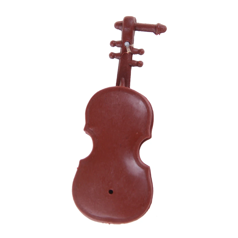 1 шт. пластиковая мини-скрипка, кукольный домик, декоративный миниатюрный музыкальный инструмент, сделай сам, украшение для дома, детский подарок, 8,5*3,2*1,5 см
