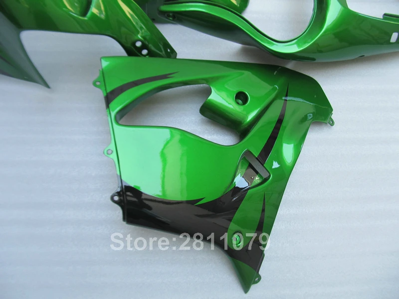 Лидер продаж комплект обтекателей формы для Kawasaki ninja ZX9R 2000 2001 зеленого и черного