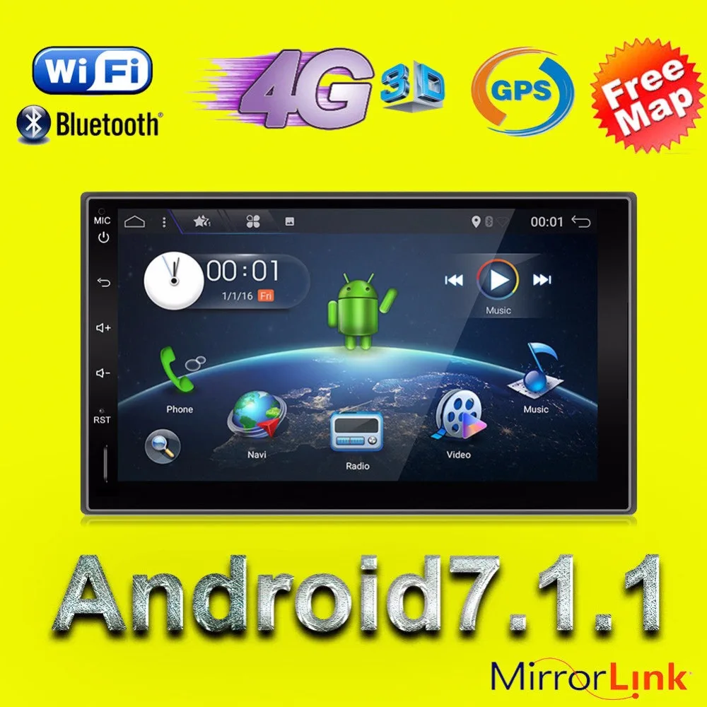 

Quad core 2 din android 7.1 2din New universal Car Radio Double Car DVD Player GPS Navigation In dash Car PC Stereo video