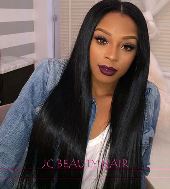 Virgin Indian Remy Full Lace Wigs with Baby Hair Glueless Lace ...