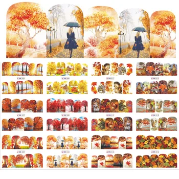 

12 Sheets/Lot Nail Art Sticker Character/Landscape Water Transfers Nail Decals DIY Nails Wraps Tattoos Nail Tools BN505-516