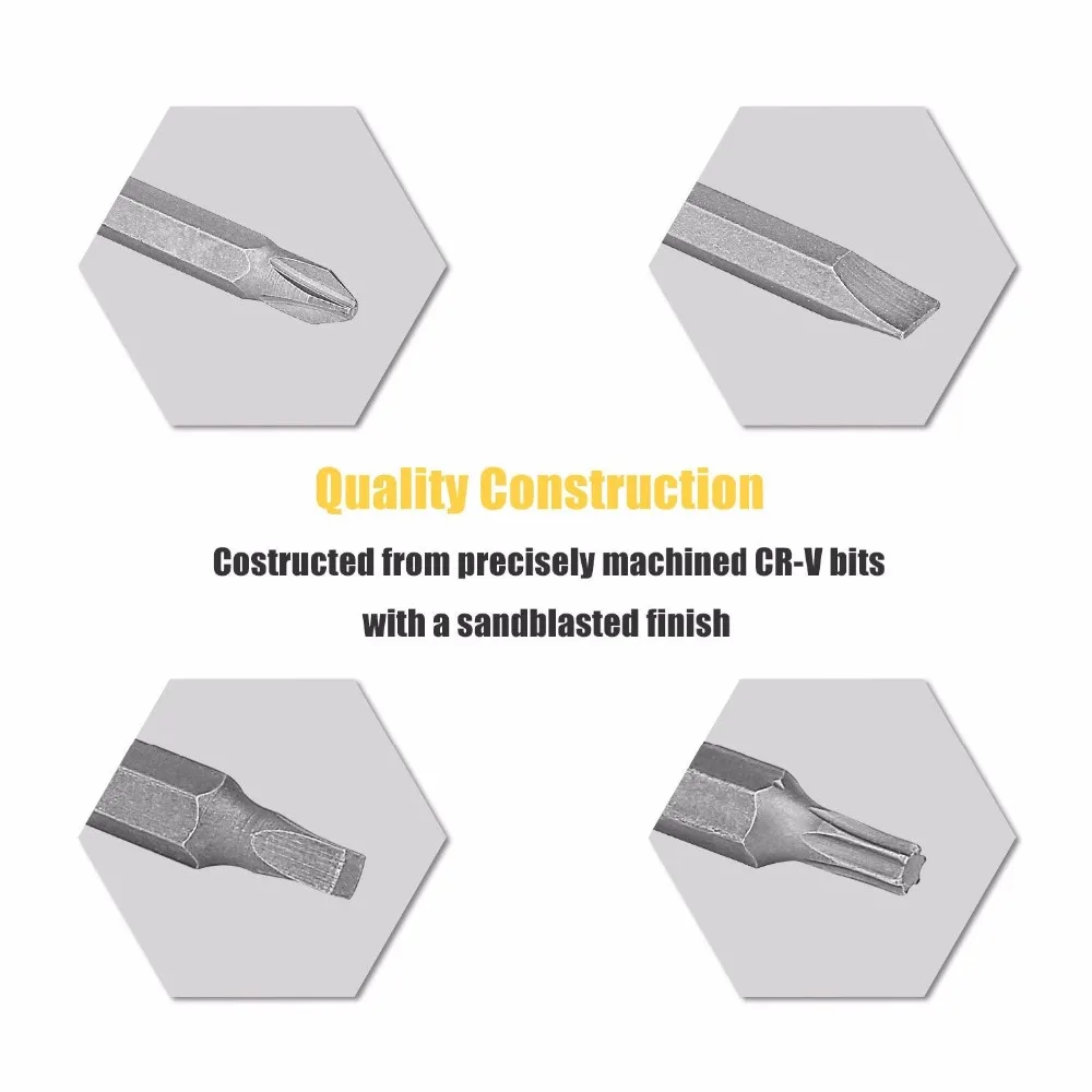 DEKO 46 in 1 Screwdriver Set Phillips/Slotted Bits With Magnetic Multi Tool Home Appliances Repair Hand Tools Kit