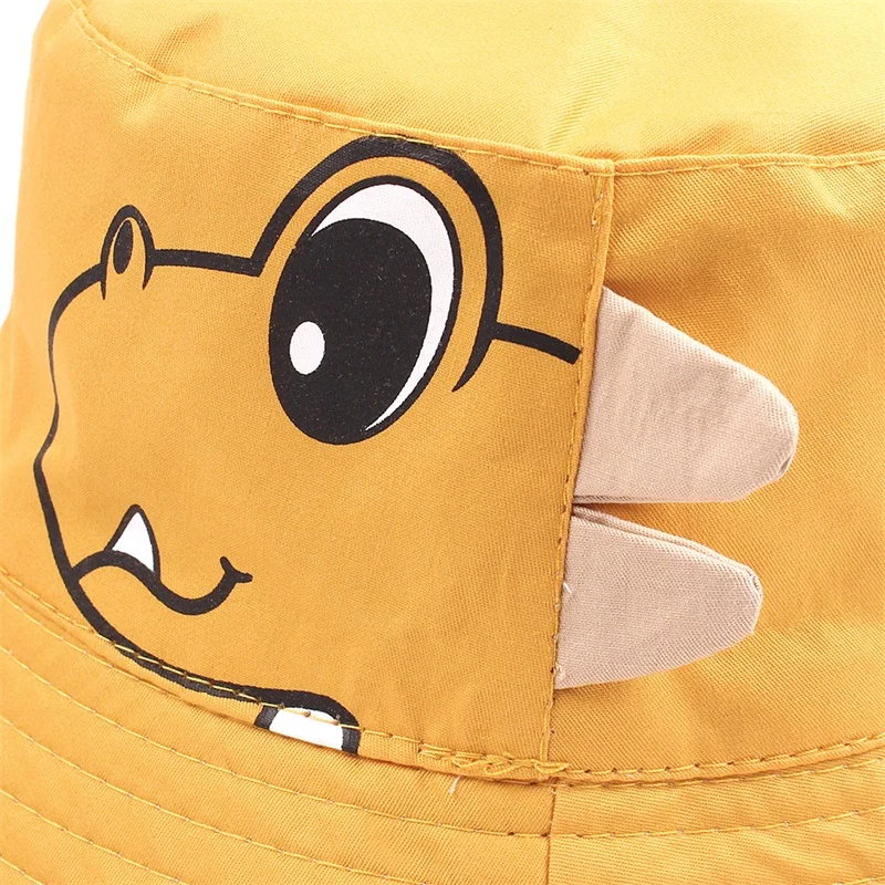 2019 Cartoon Dinosaur Baby Sun Hat Wide Brim Sun Protect Boys Cap Reversible Baby Girls Summer Hat 2-5 Years Baby Boys Clothing (29)