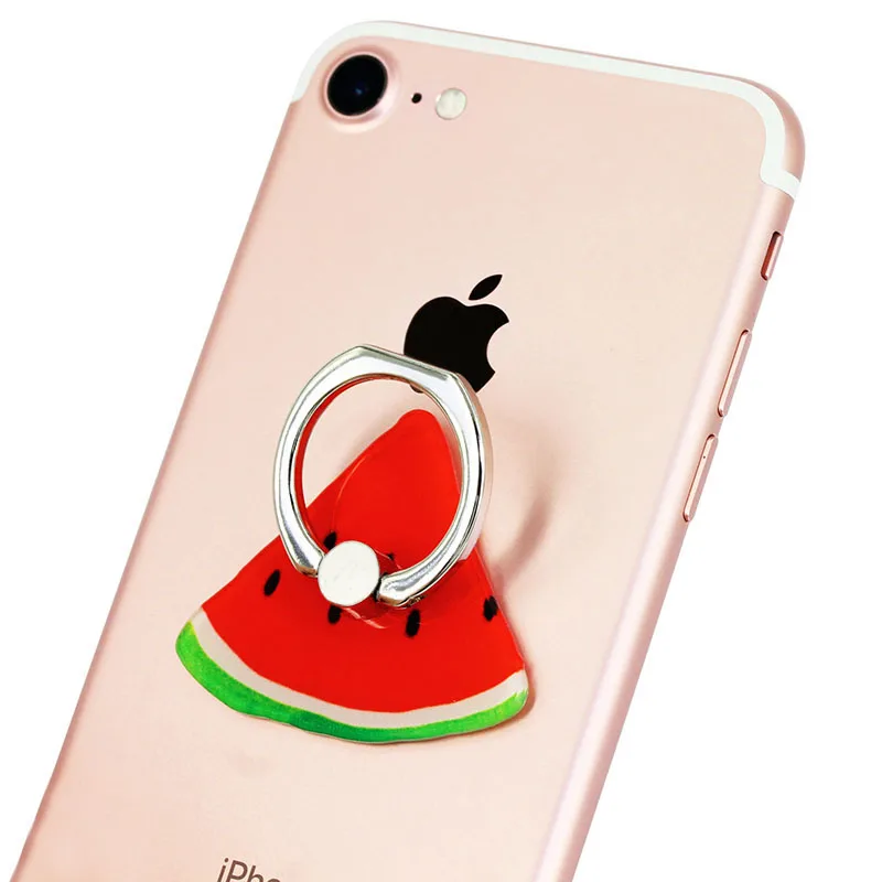 Mobile Phone Holder Stand Phone Finger Ring Grip Fruit Stent 360 Rotation for iPhone 7 6s Samsung S8 LG Xiaomi Huawei Cell Stand
