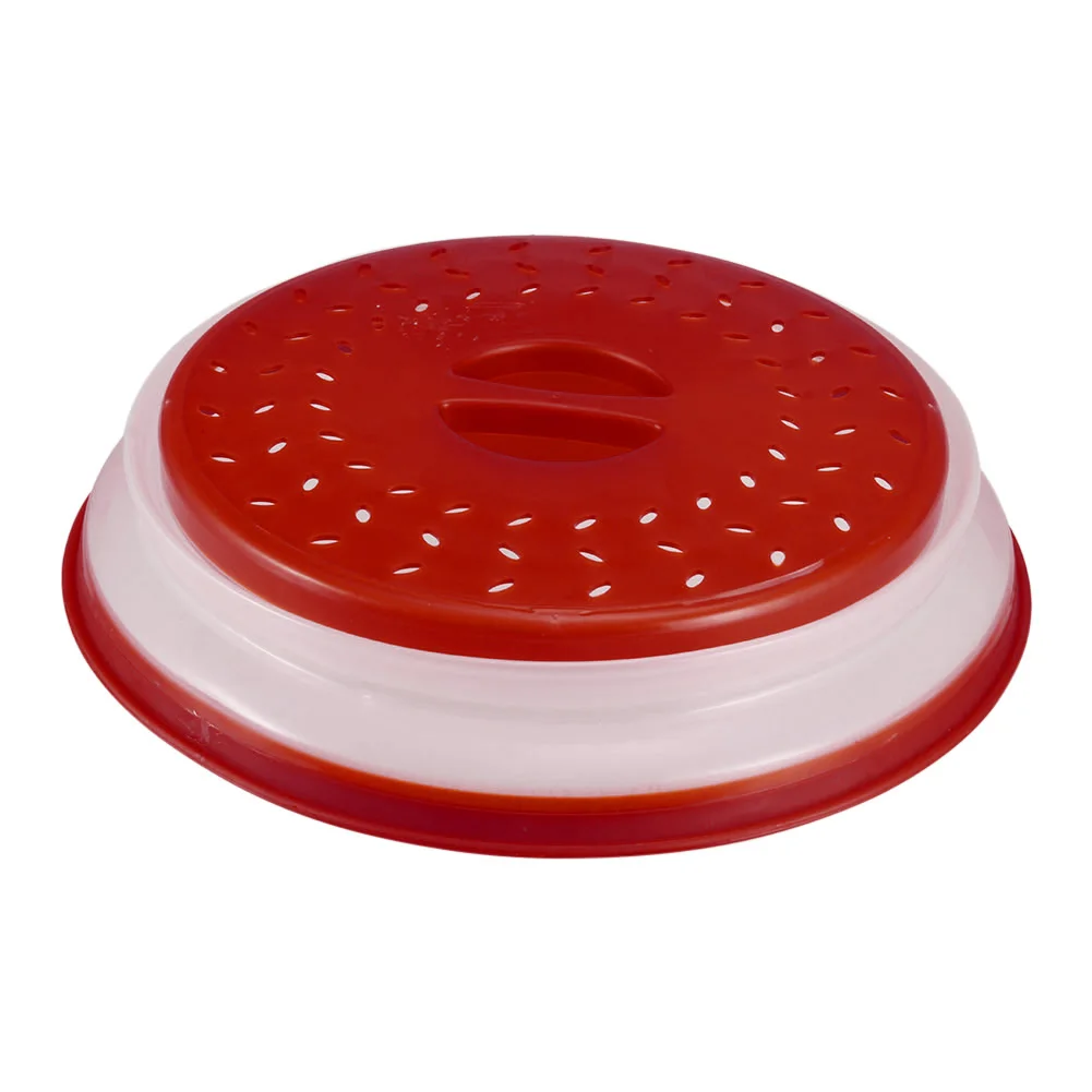 

Collapsible Microwave Cover Folding Plate Colander Strainer Non-toxic For Fruit Vegetables MF999