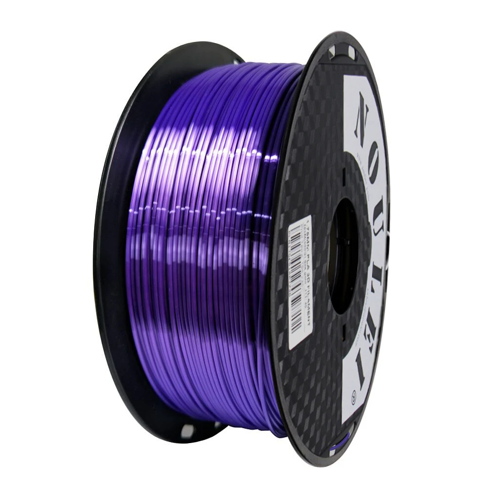Noulei 3D-принтеры нити 1,75 мм 1 кг PLA шелковые фиолетовые шелковистые богатый блеск 3d Пластик печатные материалы