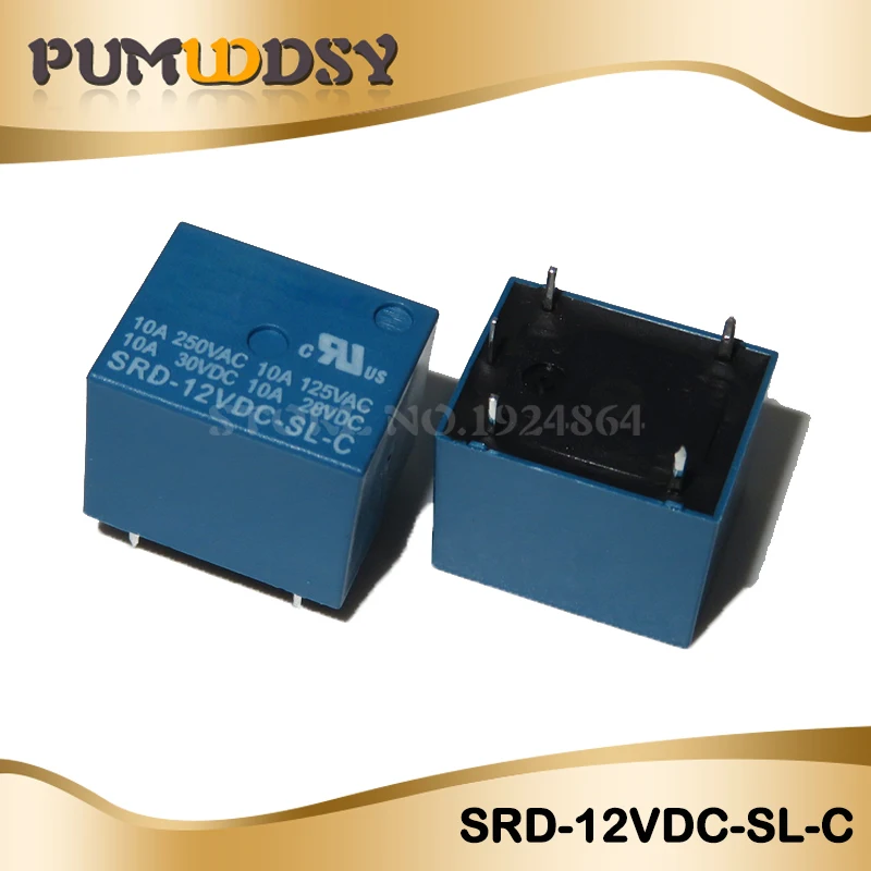 5 шт./лот реле SRD-12VDC-SL-C SRD-12VDC-SL SRD-12VDC SRD-12V реле 5 контактов, работающего на постоянном токе 12 В в высокое качество