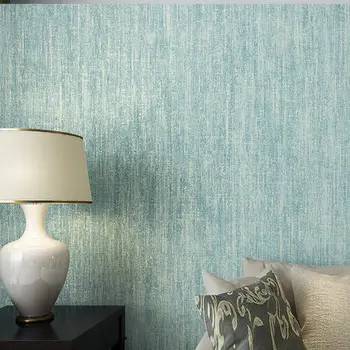 

Pure Color Bronzing Craft Nonwoven Emboss Wallpaper Vintage Green Bedroom Living Room Wallpaper Roll