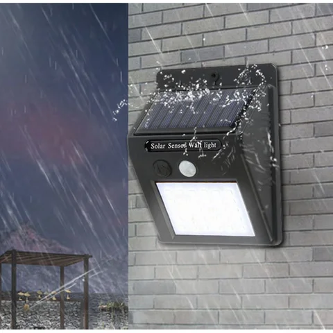 Emissor de Luz Sensor de Movimento Solar à Prova Pces Diodo Solar Jardim Luz Decoração Cerca Escada Caminho Quintal Segurança Lâmpada Dwaterproof Água 50