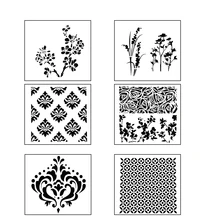 6 шт. цветы помадка торт трафарет торт шаблон формы Свадебные украшения кекс cookie Трафареты Кружево торта выпечки Инструменты