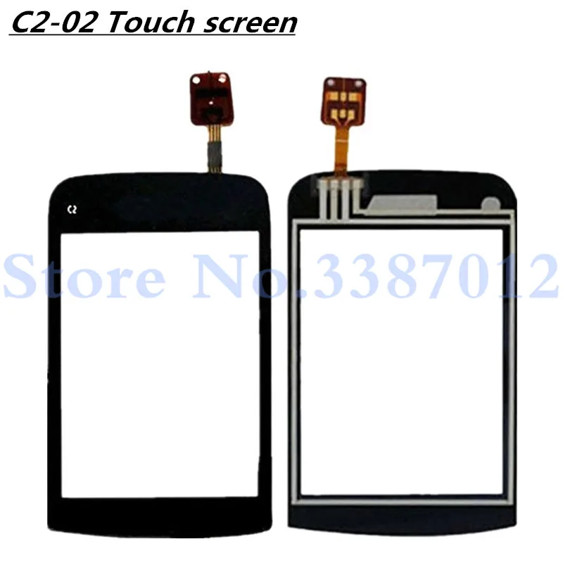 

2.6" High Quality For Nokia C2-02 C2 02 C2-03 Touch Screen Digitizer Sensor Outer Front Glass Lens Panel Black