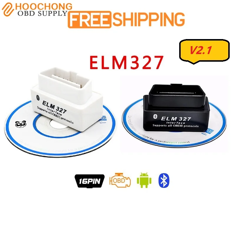 

V2.1 ELM327 Bluetooth OBD2 CAN-BUS Diagnostic Scanner Tool ELM 327 Hardware V1.5 OBDII for INFIDINI car DVD player MINI elm327