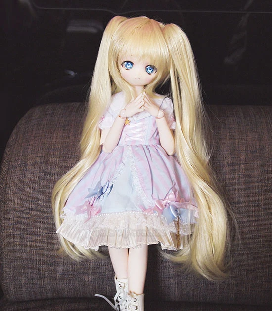 Детская игрушка ручной работы аксессуары для кукол 1/3 BJD/SD парик куклы черный