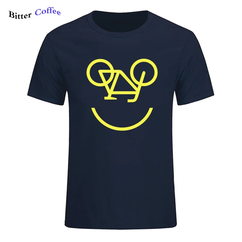NEW Bicycle Smiley Face Mens T-Shirt Bike Cycling Cyclist Cool Casual pride t shirt men Unisex New Fashion 100% cotton NEW Bicycle Smiley Face Mens T-Shirt Bike Cycling Cyclist Cool Casual pride t shirt men Unisex New Fashion 100% cotton