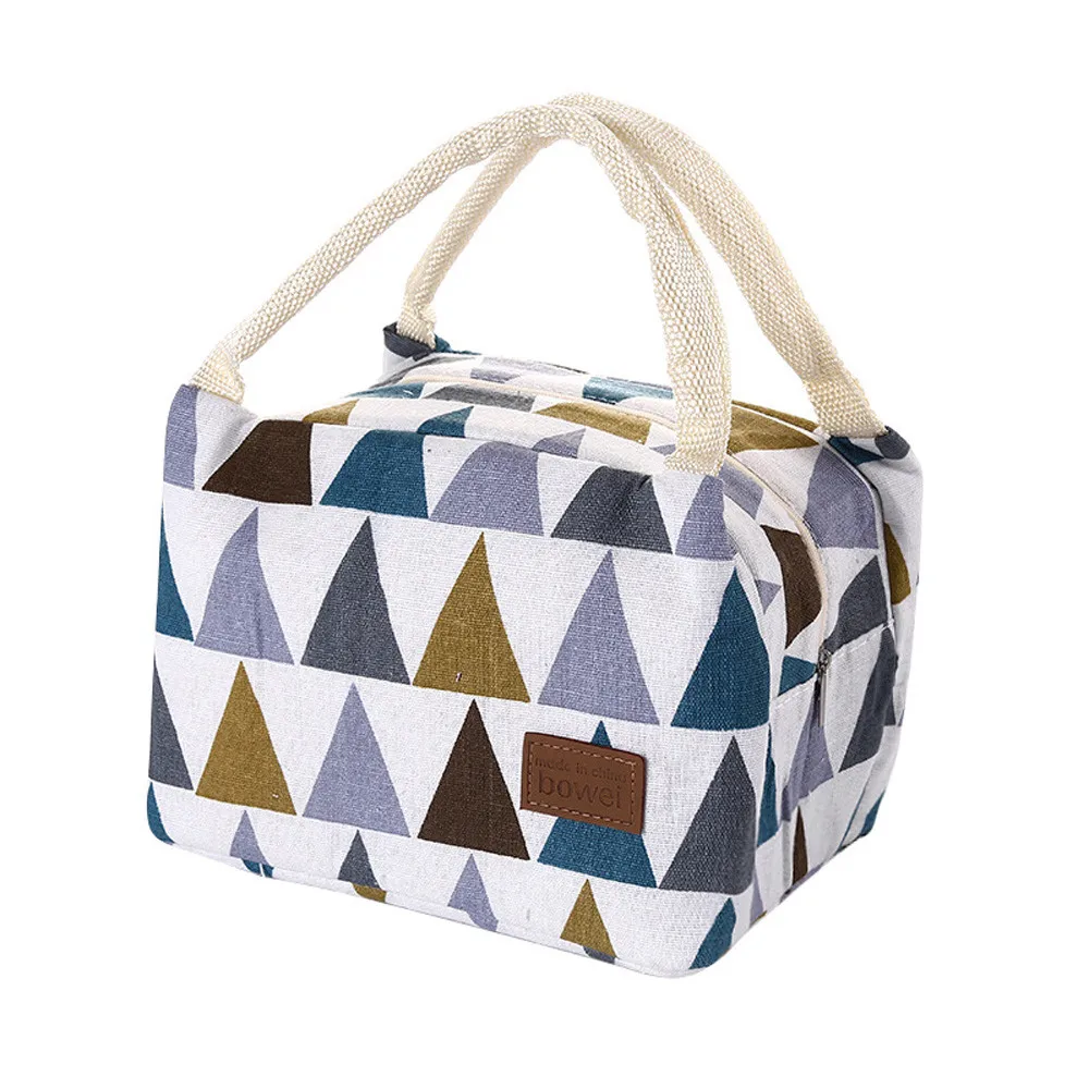 Новая модная сумка для обеда для Для женщин детская Для мужчин утепленная парусиновая Коробка Сумка-тоут сумка Термальность кулер Еда Сумка-переноска для ланча сумка для ланча