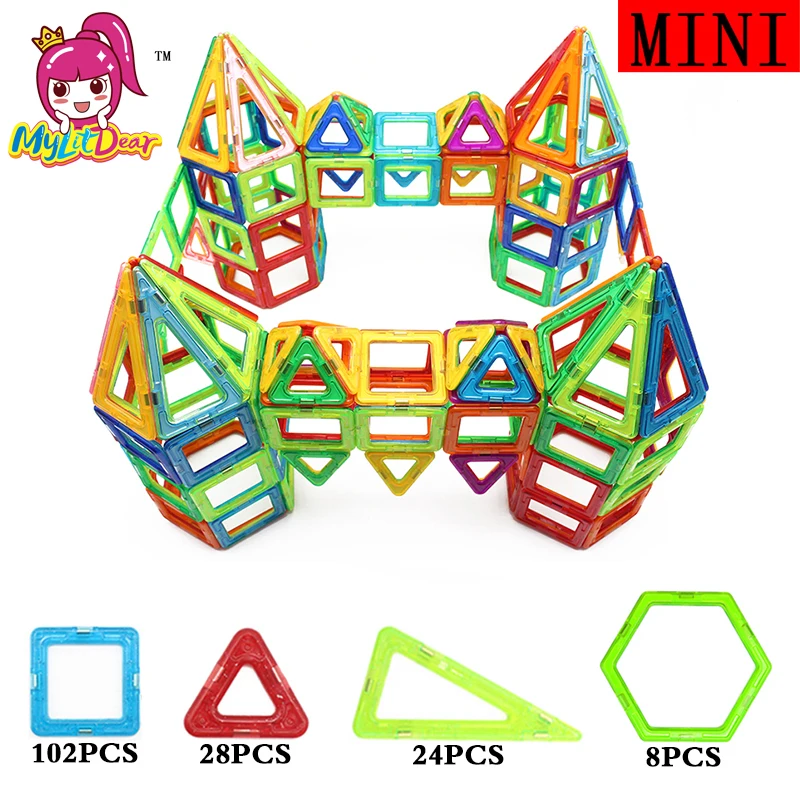 37 шт. мини-Обучающие кирпичи робот обучающая Магнитная дизайнерская игрушка DIY строительные блоки Развивающие Кирпичи игрушки для детей