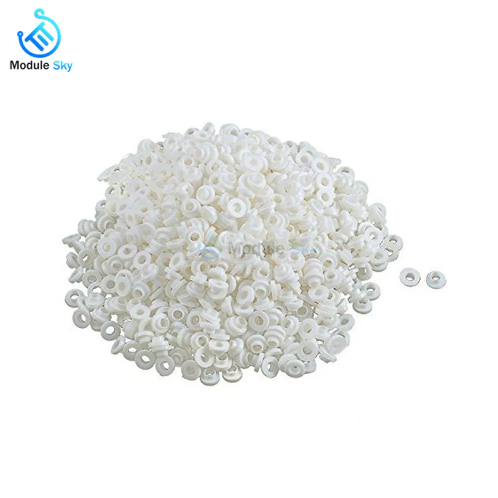 100-pz-Isolante-Compresse-di-Isolamento-Boccola-Pastiglie-Transistor-Cerchio-TO-220-di-Plastica-di-Isolamento