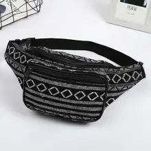 Новая этническая вышивка поясная сумка женская холщовая поясная сумка рюкзак с одной лямкой для путешествий женская сумка для телефона сумка для ног