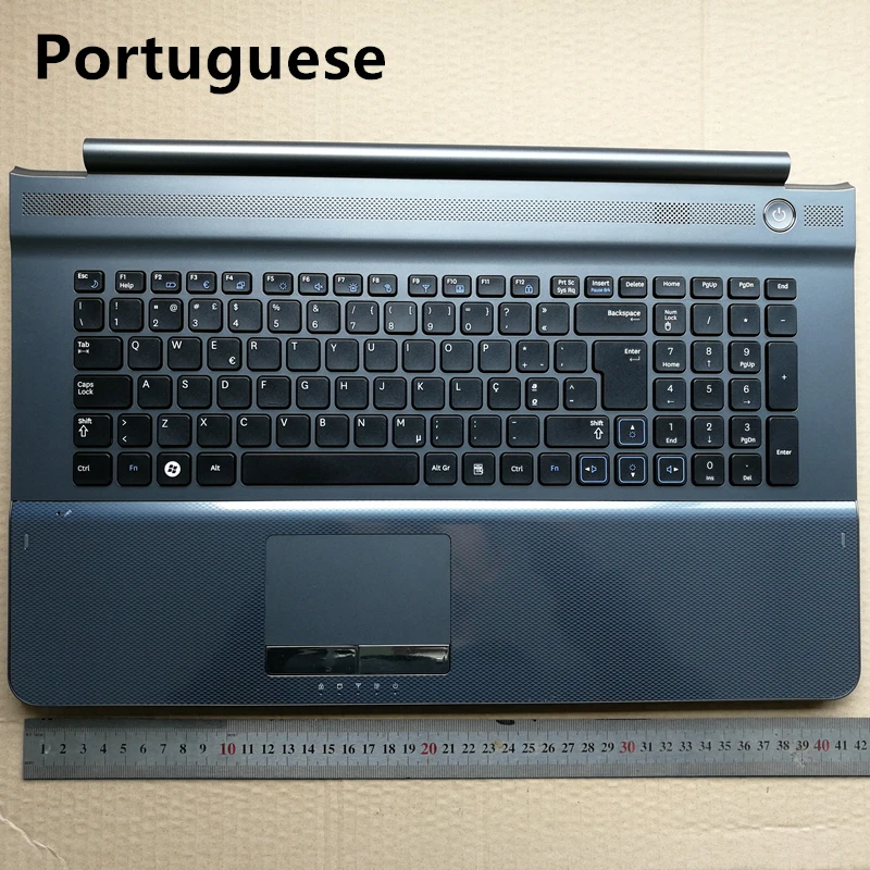 Клавиатура для ноутбука Samsung RC710 RC720 17 3 дюйма серая с подставкой рук раскладкой