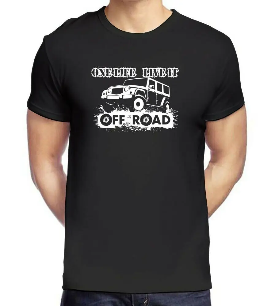 One Life Live It Off Road T-Shirt Uomo T-Shirt Grigio Bianco Nero T-Shirt 2019 Moda Uomo Fashion Design Summer Cool Tees