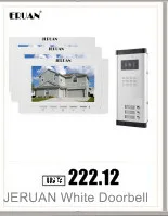 JERUAN дверь квартиры Интерком 7 ''ЖК-дисплей видеофонная дверная система 12 белый монитор 700TVL ИК Камера для 12 бытовые