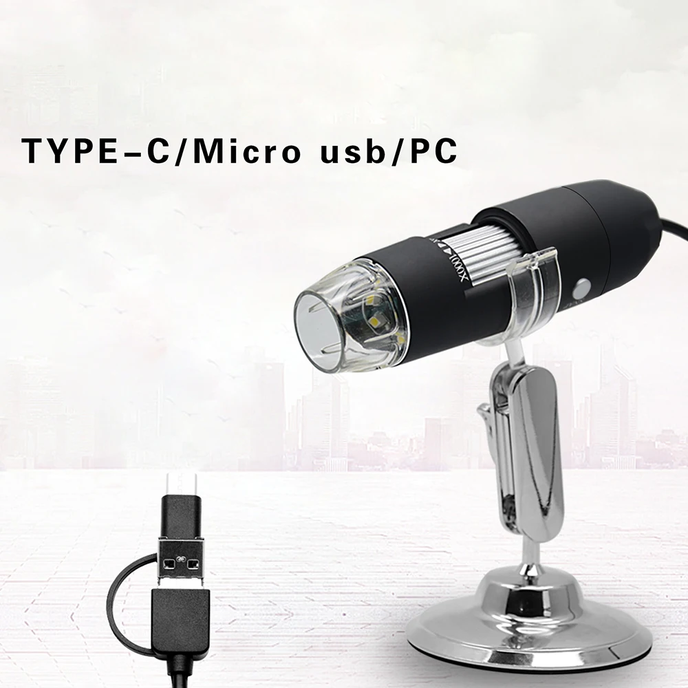 

1080P 3 IN 1 1000X USB Android Type-c Digital Microscope Stereo Electronic Microscope USB Endoscope Camera Microscopio New
