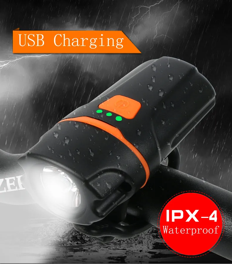Perfect Bicycle lamp waterproof lamp mountain bike mini USB charging bright lights flashlights night driving equipment 0 Perfect Bicycle lamp waterproof lamp mountain bike mini USB charging bright lights flashlights night driving equipment 0