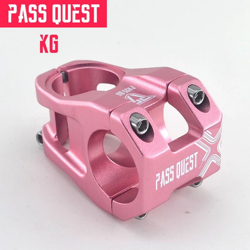 Pass Quest руля велосипеда 31,8 мм MTB горный велосипед стебли руль DH AM FR эндуро 0 градусов 28,6 мм короткий 40 мм Сверхлегкий 143 г синий