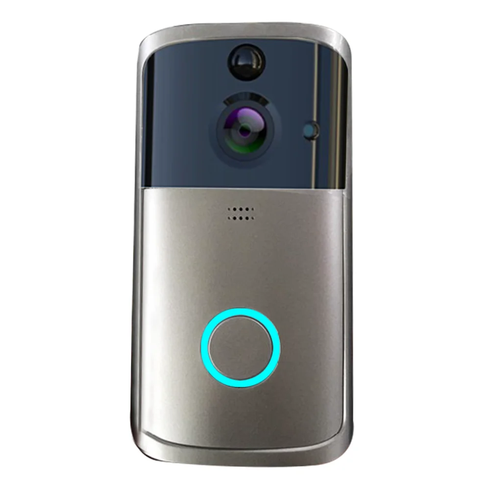 Умный видео беспроводной wifi-звонок ИК-визуальная камера и двухсторонняя запись системы селекторной связи для домашней системы безопасности - Комплект: Sliver